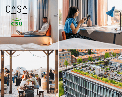Hotel Casa en CSU veranderen in één dag studentenhuisvesting in hotel