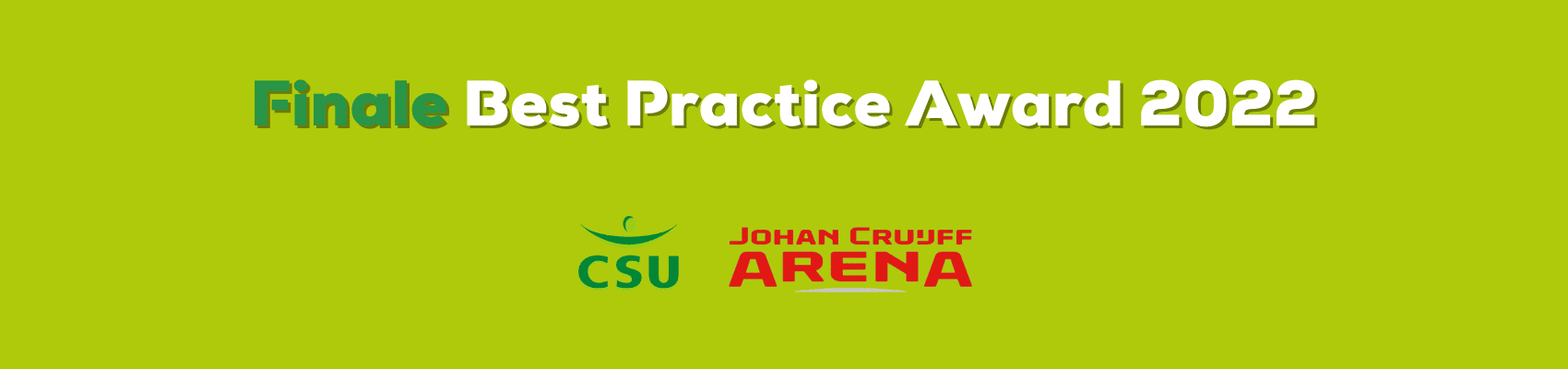 Samenwerking CSU en Johan Cruijff ArenA in de finale van de Best Practice Award 2022