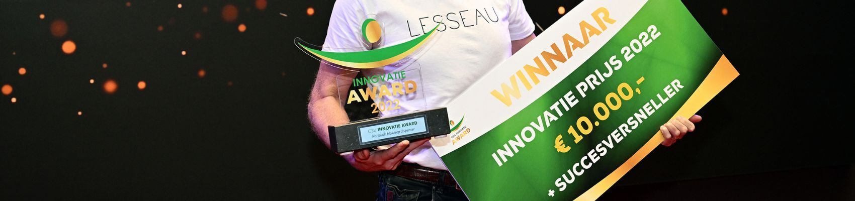 No-Touch Blokzeep Dispenser wint CSU Innovatie Award 2022