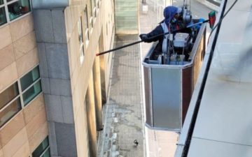 Specialistische diensten csu glasbewassing gevel vloer
