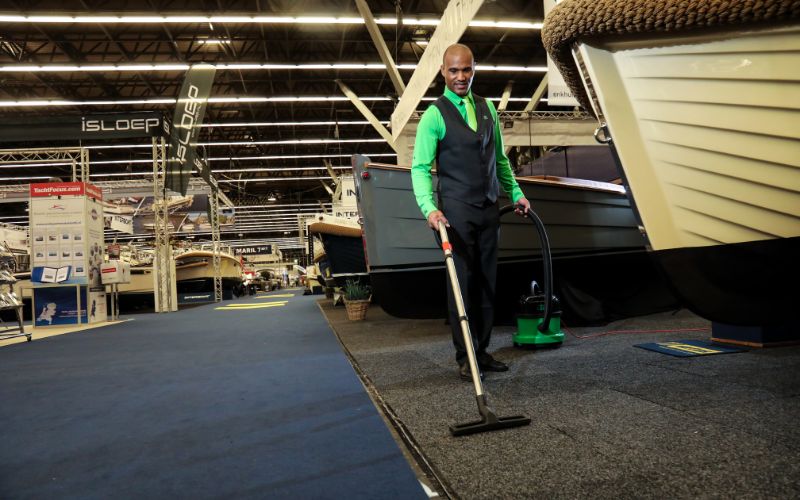 Schoonmaken bij evenementen
