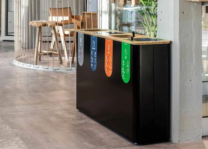 Modulair afvalsysteem Centraal inzamelen