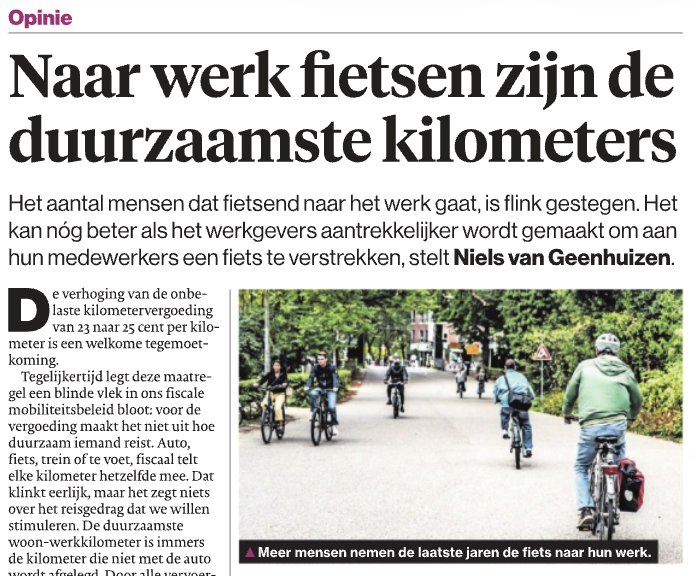 Voor LinkedIn opinie AD Niels van Geenhuizen